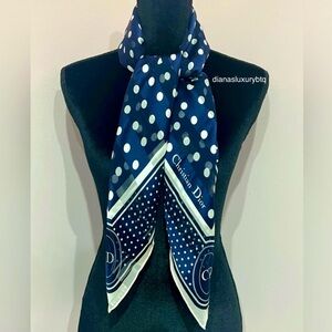 Christian Dior Polka Dot Scarf